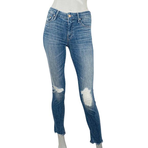 MOTHER Denim Size 25 The Looker Ankle Chew Jeans in MUMS THE WORD - Picture 1 of 13